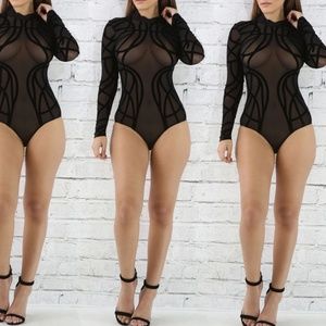 Эротическое боди Waname Apparel Abandon черное, L УТ-00004347 - WANAME APPAREL - Эротические боди - Купить